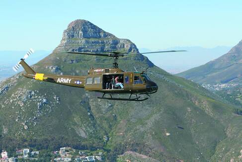 Huey Helicopter Cape Town - 15min Scenic Huey Tour view